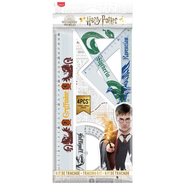 Zestaw geometryczny Harry Potter 4 elementy