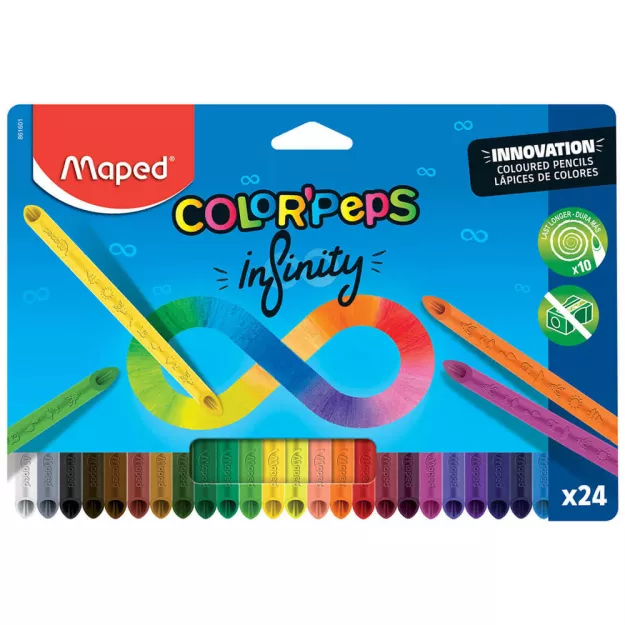 Kredki grafitowe Color Peps Infinity 24 kolory