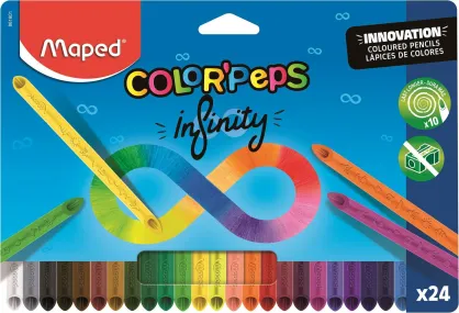 Kredki z grafitu Color Peps Infinity 24 kolory