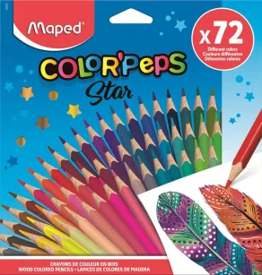 Kredki Color Peps Maped trójkątne 72 kolory