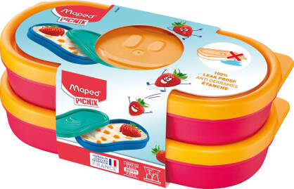 Pudełko śniadaniowe snackbox (Lunchbox) Maped Picnik Concept Kids 2 sztuki