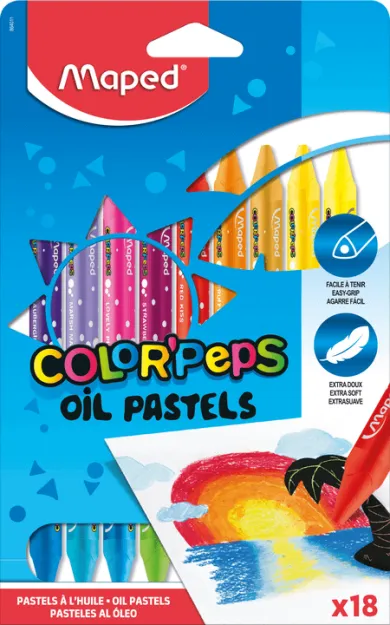 Карандаші Color Peps олійні Мaped 18 кольорів