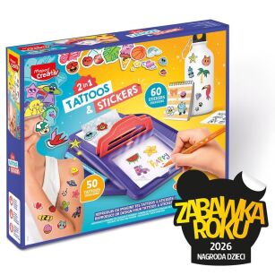 Tatuaże dla dzieci zmywalne i naklejki TATTOOS & STICKERS Zabawka Roku 2026