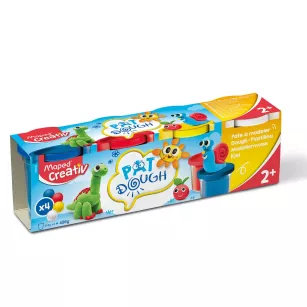 Masa plastyczna w 4 kolorach dla dzieci od 2 roku życia