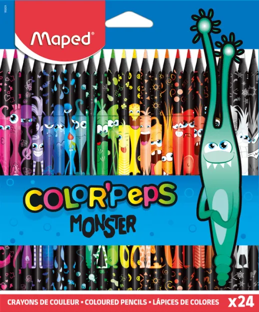 Карандаші Color Peps Monster Maped 24 кольори