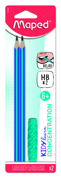 Sensoryczny ołówek Kidy Learn Concentration HB 2 szt.