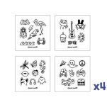 Tatuaże dla dzieci zmywalne i naklejki TATTOOS & STICKERS  - zestaw uzupełniający - 6