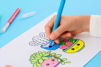 Flamastry niewysychające bez skuwki przez 4 miesiące LONG LIFE 12 kolorów - 10