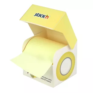 Notes samoprzylepny w rolce 10 m żółty pastelowy