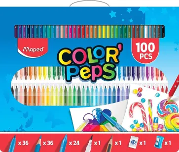Mega zestaw do kolorowania Color Peps 100 elementów