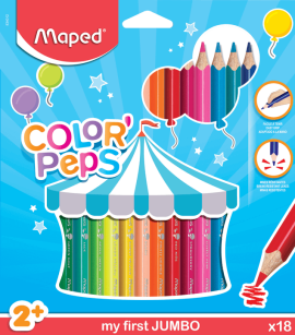 Kredki Jumbo Color Peps Early Age Maped 18 kolorów