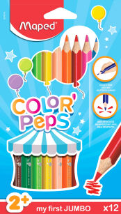 Kredki Jumbo Color Peps Early Age Maped 12 kolorów