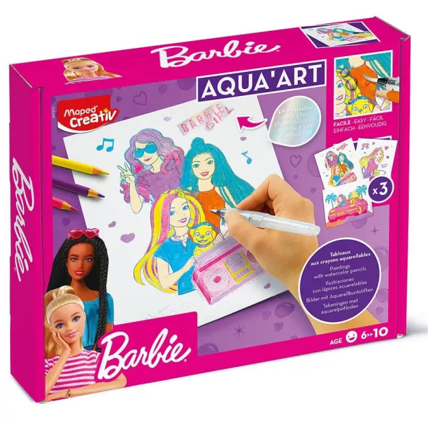 Barbie zestaw akwarelowy Aqua Art do malowania