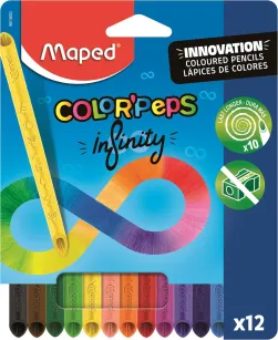 Kredki z grafitu Color Peps Infinity 12 kolorów