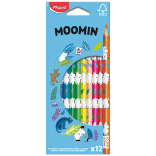 Kredki MUMINKI 12 kolorów