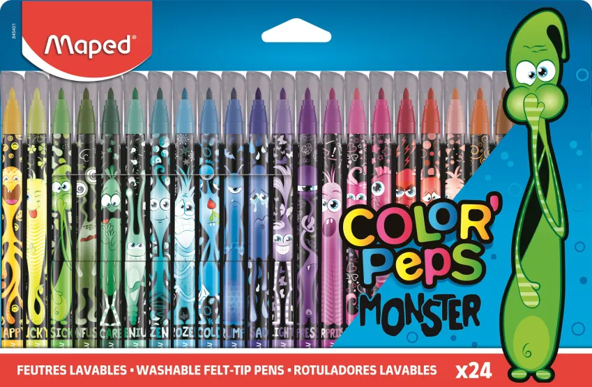 Фломастри Color Peps Monster 24 кольори
