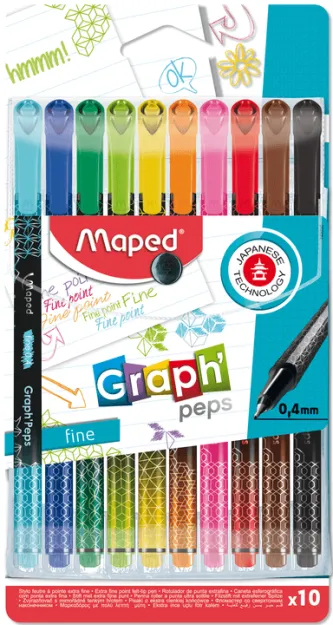 Олівці Graph Peps Deco з 10 кольорами