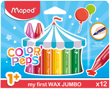 Kredki świecowe Jumbo Color Peps Early Age Maped 12 kolorów