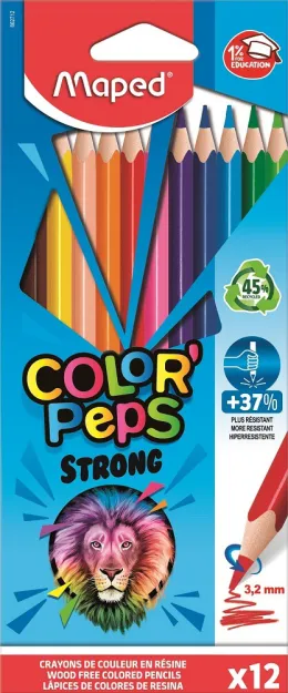 Карандаші Color Peps Strong трикутні Maped 12 кольорів