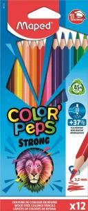 Kredki Color Peps Strong 12 kolorów, lepsze niż Bambino