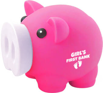 Świnka skarbonka na prezent Girl's First Bank
