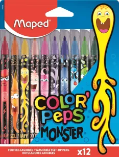 Flamastry Color Peps Monster 12 kolorów