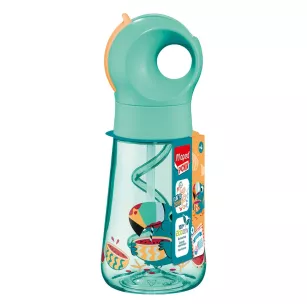 Bidon dla dzieci 350 ml z ustnikiem i uchwytem MINIZ Tukan