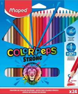 Kredki Color Peps Strong Maped trójkątne 24 kolory