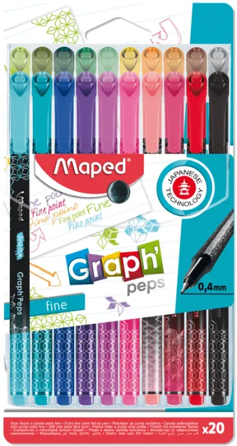 Олівці Graph Peps Deco з етуєм 20 кольорів