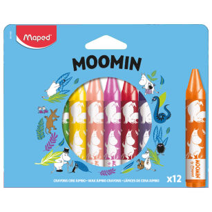 Kredki świecowe Jumbo Muminki 12 szt