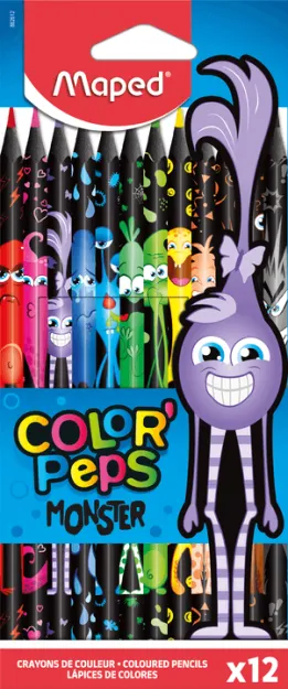 Карандаші Color Peps Monster Maped 12 кольорів