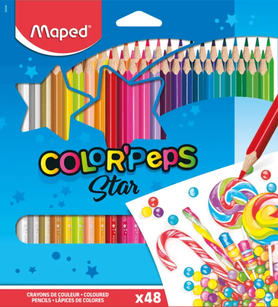 Карандаші Color Peps Maped трикутні 48 кольорів