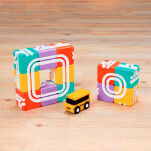 Klocki magnetyczne Qbi Happy School Bus - 8