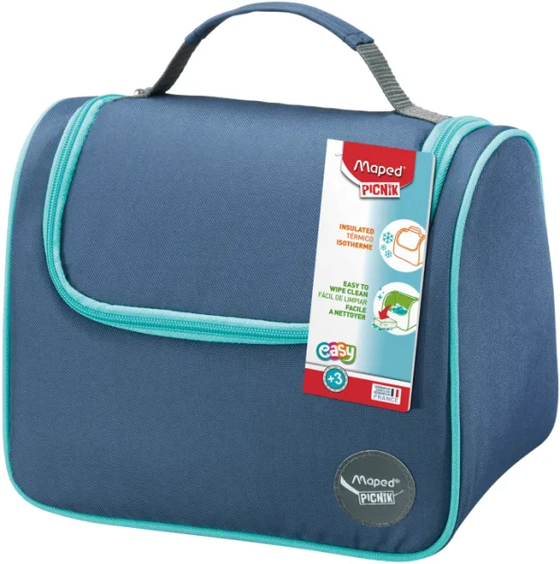 Термічна сніданкова сумка Maped Picnik зелено-синього кольору