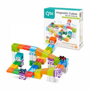 Klocki magnetyczne Qbi Stunt Arena: Action-Packed STEM Track
