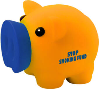Świnka skarbonka na prezent Stop Smoking Fund
