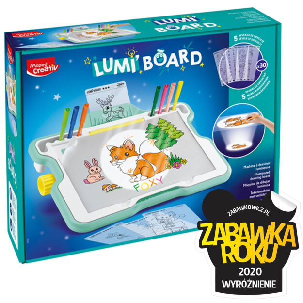 Kreatywna tablica podświetlana do rysowania Lumi Board Maped Creativ Zabawka Roku 2020