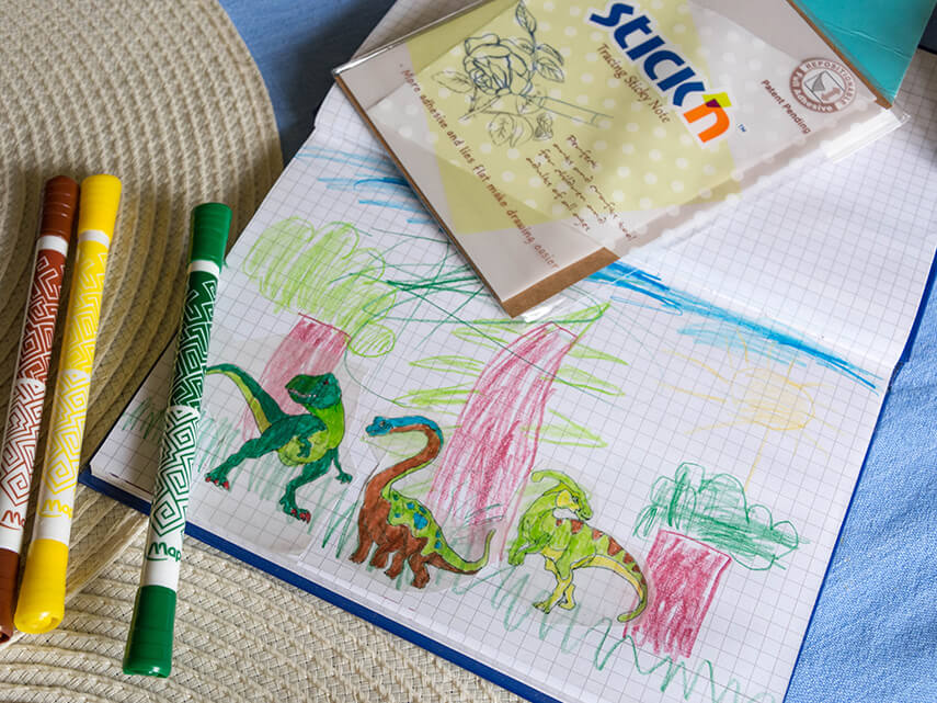 Odrysowane dinozaury